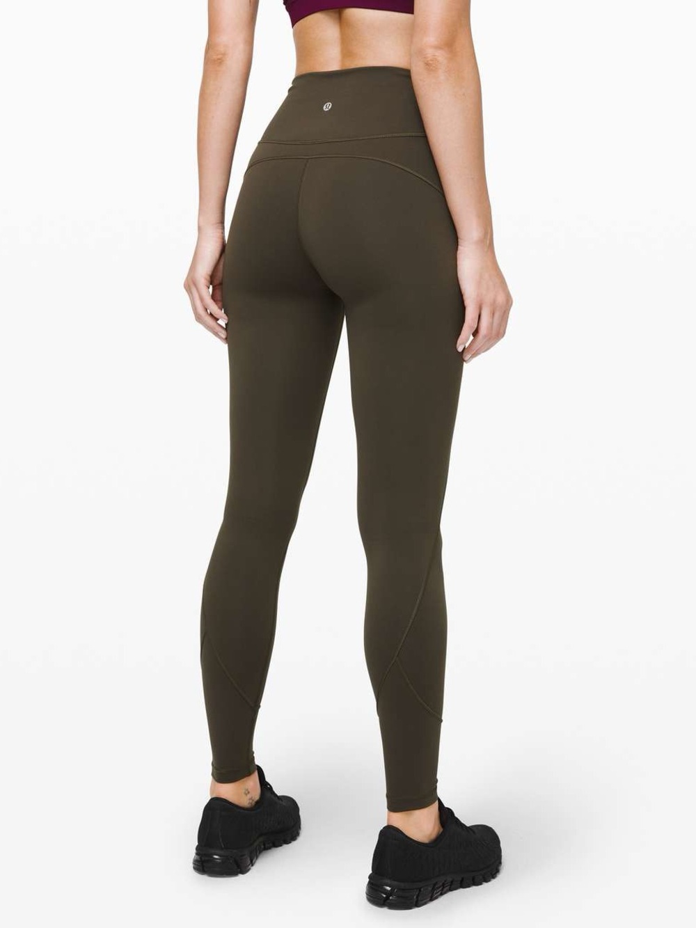 Lululemon In Movement Tight 28” Everlux Dark Olive Leggings Size 4